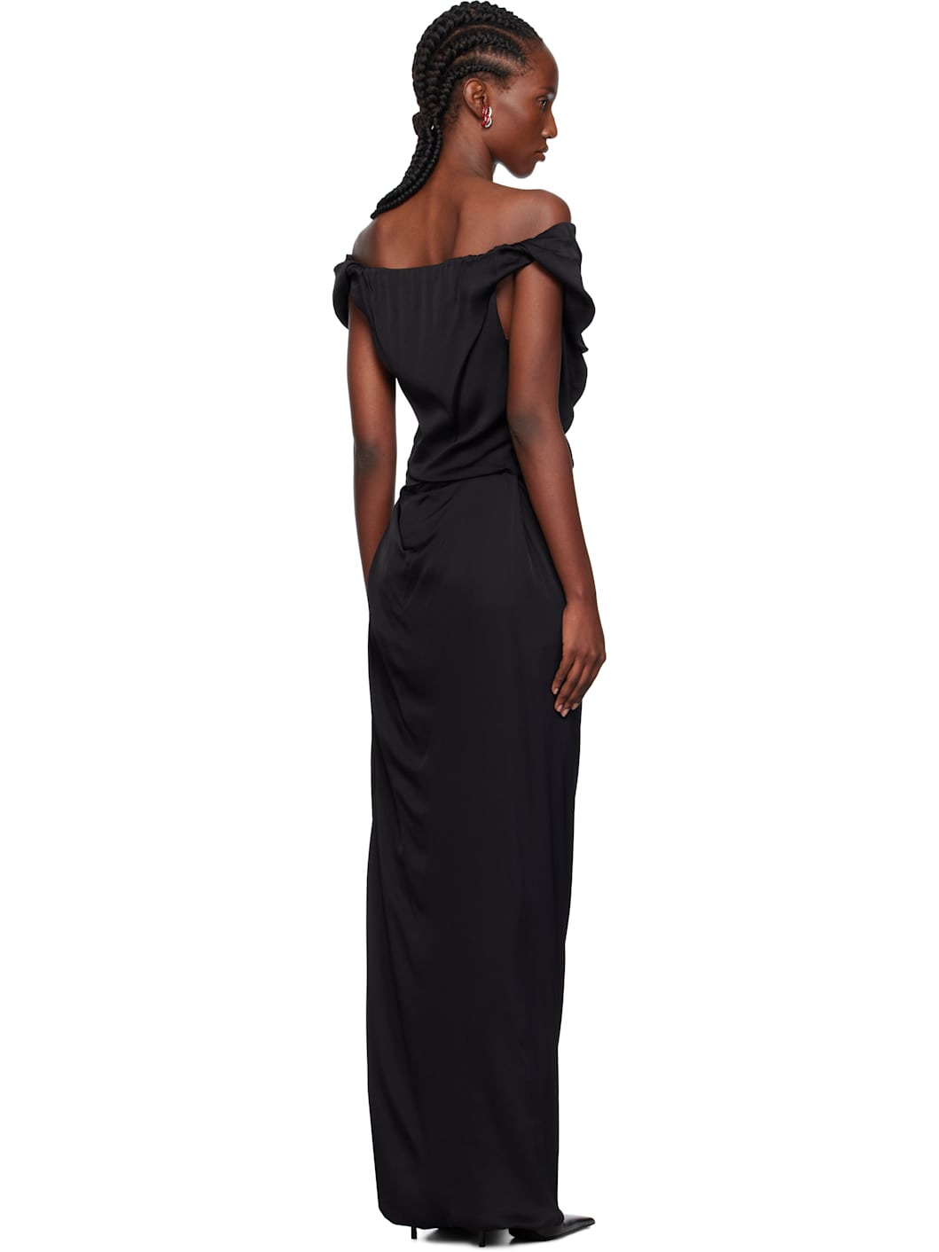 Black Long Ginnie Amber Maxi Dress - 3