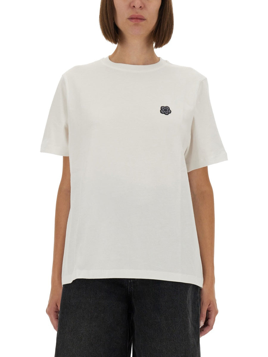 Kenzo Women T-Shirt With "Boke Flower" Embroidery - 3