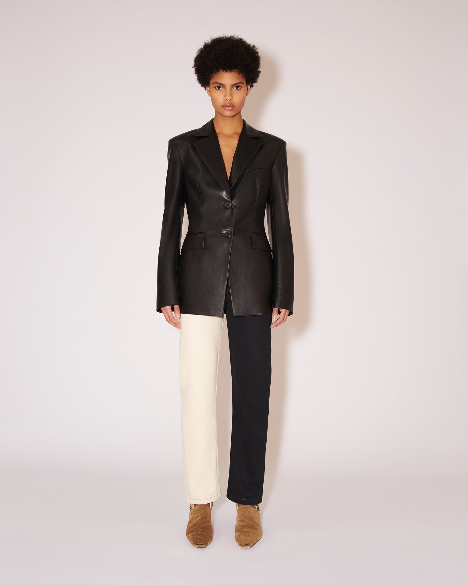 HATHI - OKOBOR™ alt-leather blazer - Black - 2