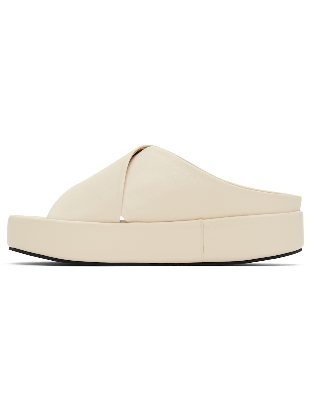Off-White Cross Platform Sandals - 3