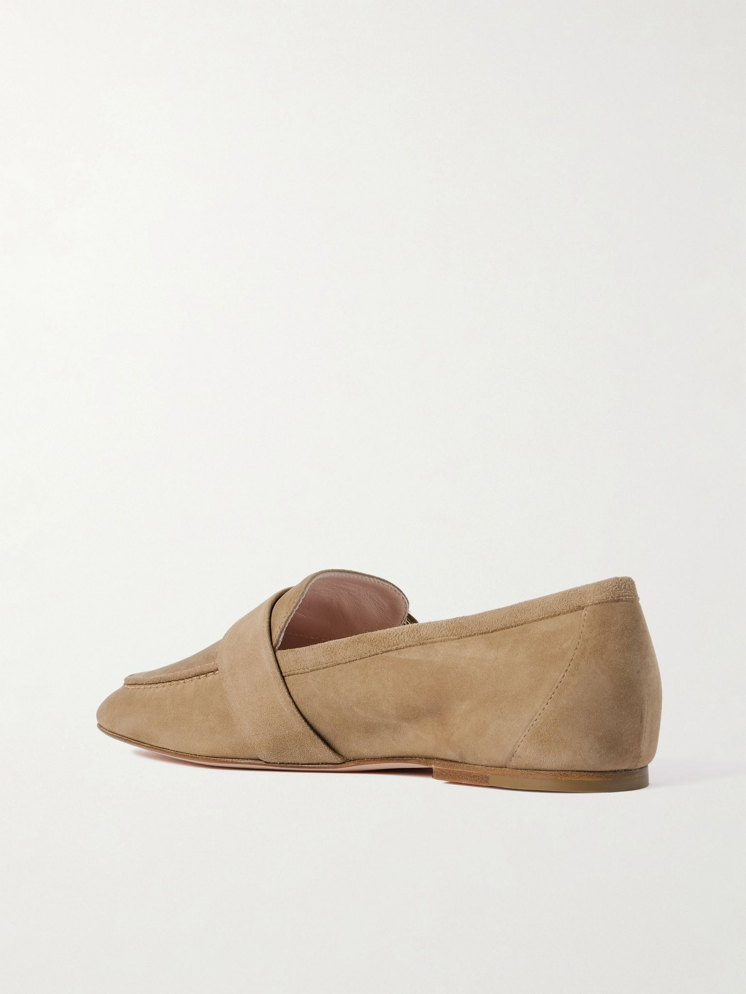 Buckled suede loafers Beige - 3