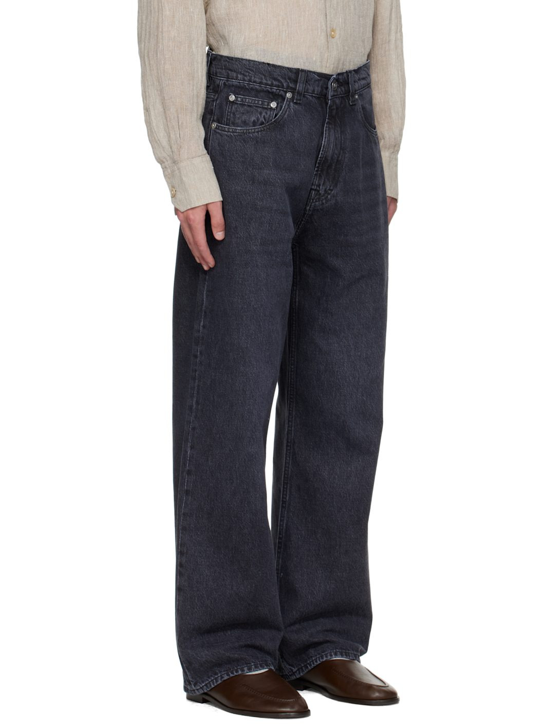 Gray Third Cut Jeans - 2