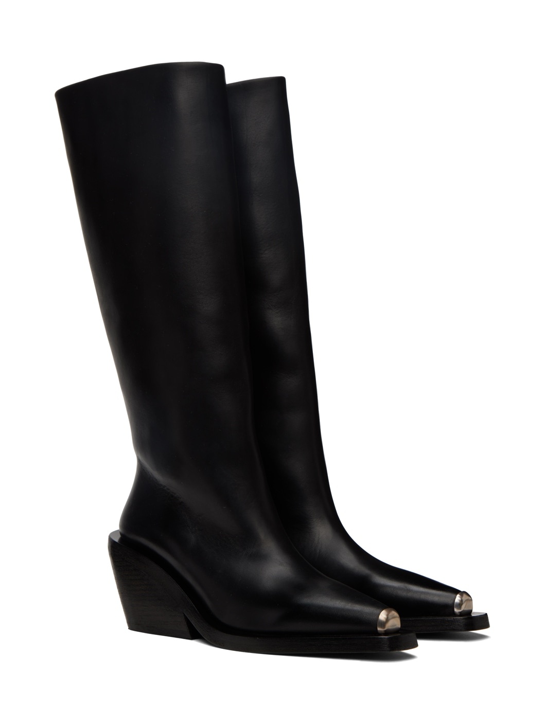 Black Gessetto Tall Boots - 4
