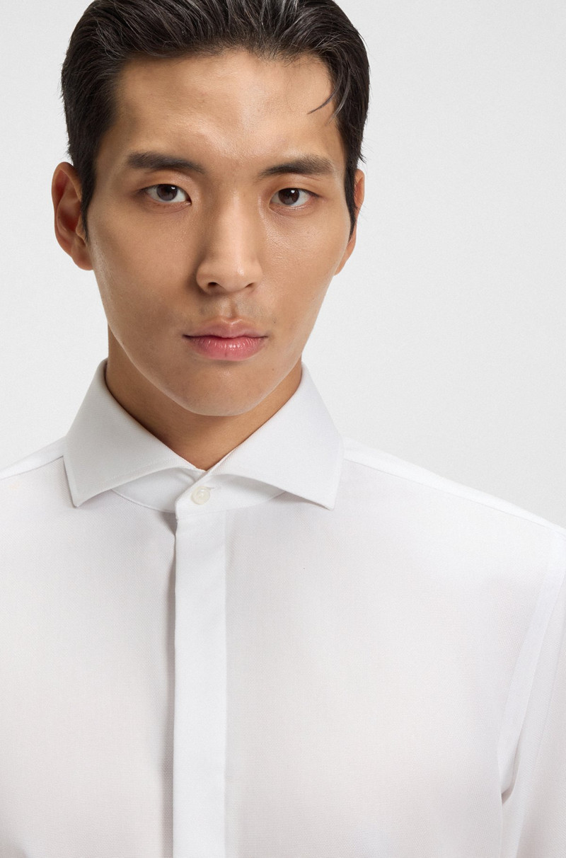 WRINKLE-RESISTANT SLIM-FIT SHIRT IN OXFORD COTTON 3