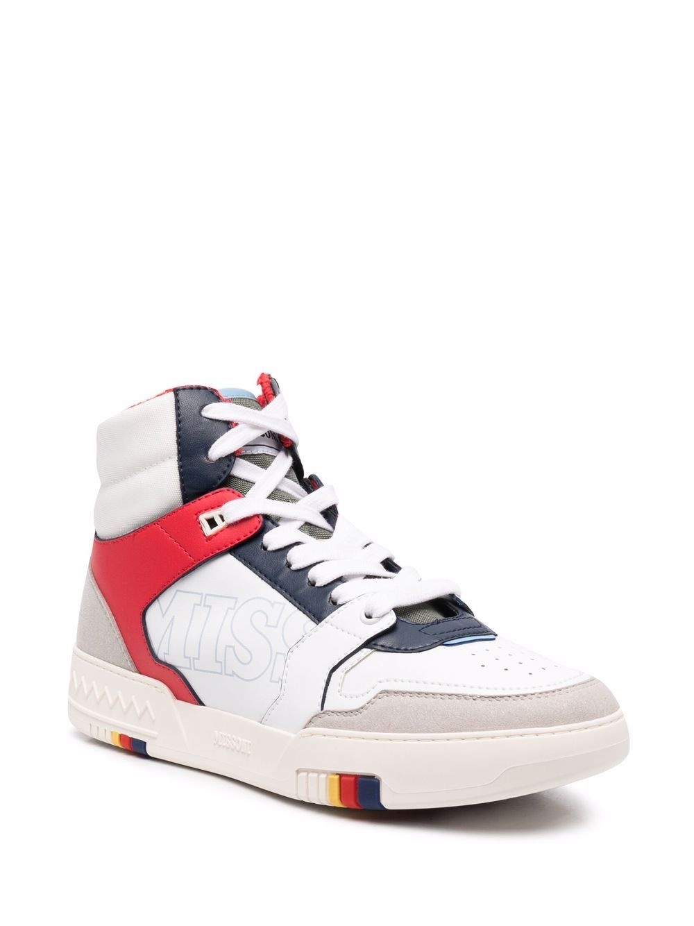 HIGH-TOP PANELLED SNEAKERS - 2