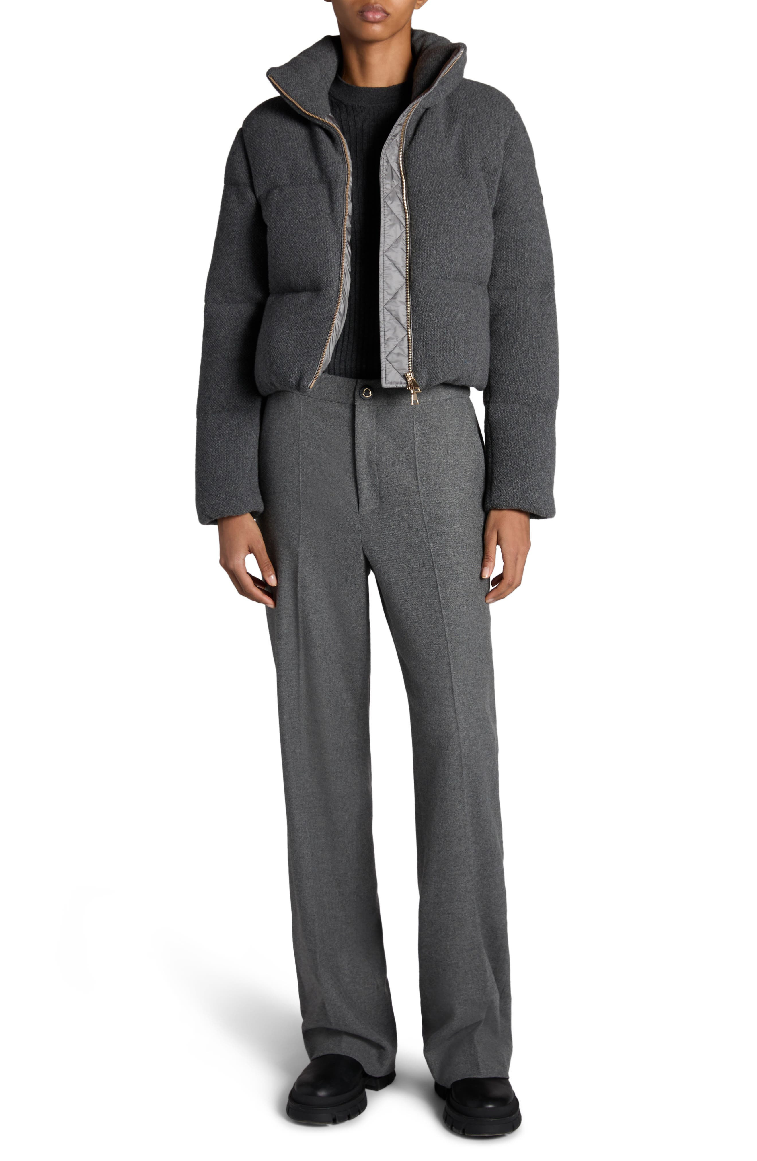 Moncler Breze Cashmere & Nylon Puffer Jacket in Grey at Nordstrom - 2