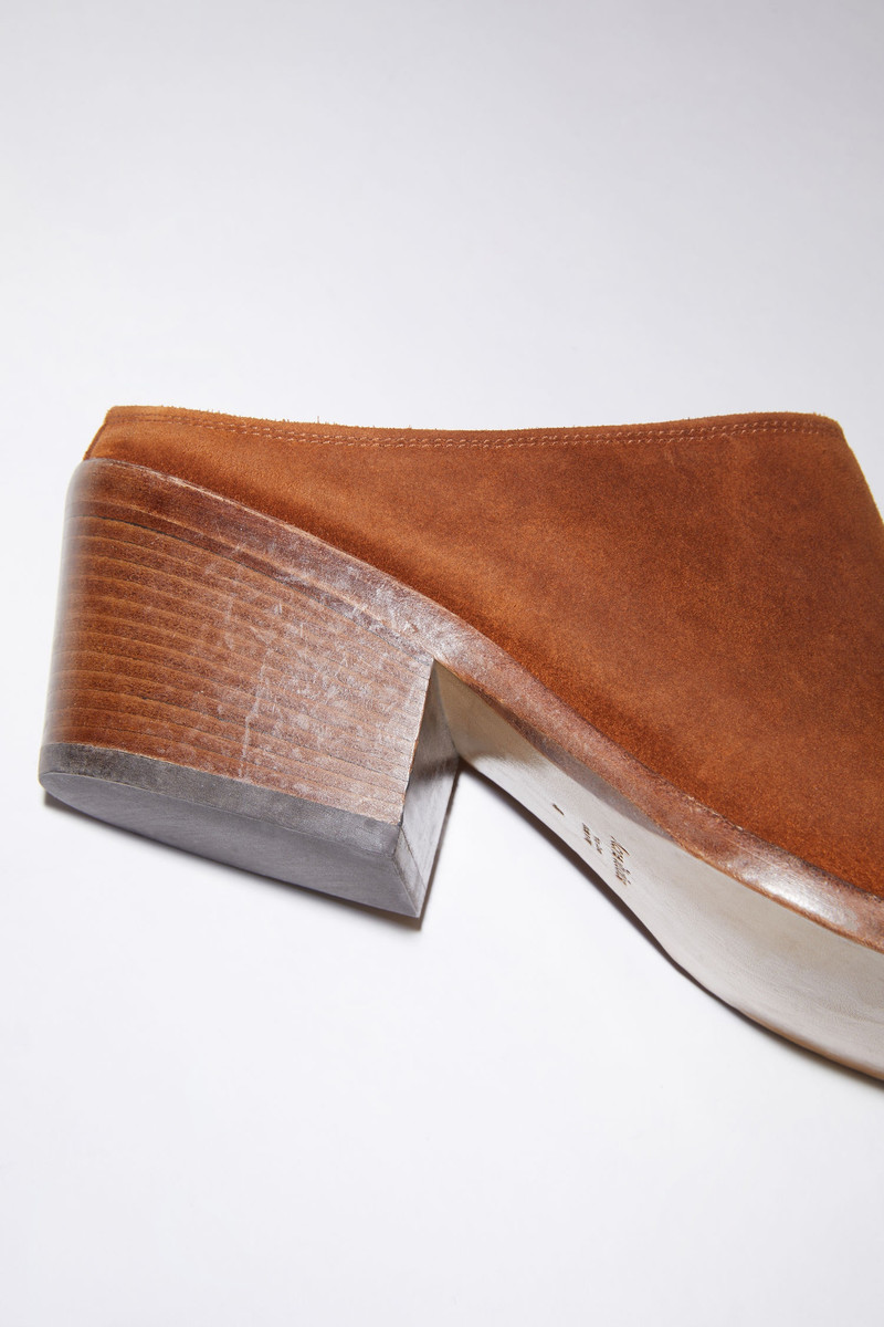 Suede mules - Tobacco brown 6