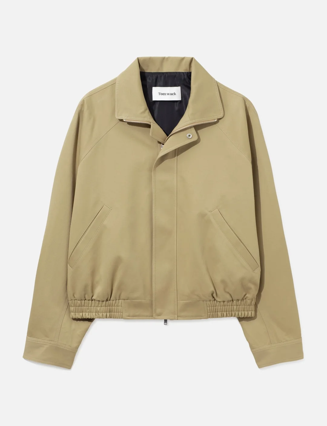 COTTON STAND COLLAR BLOUSON - 1