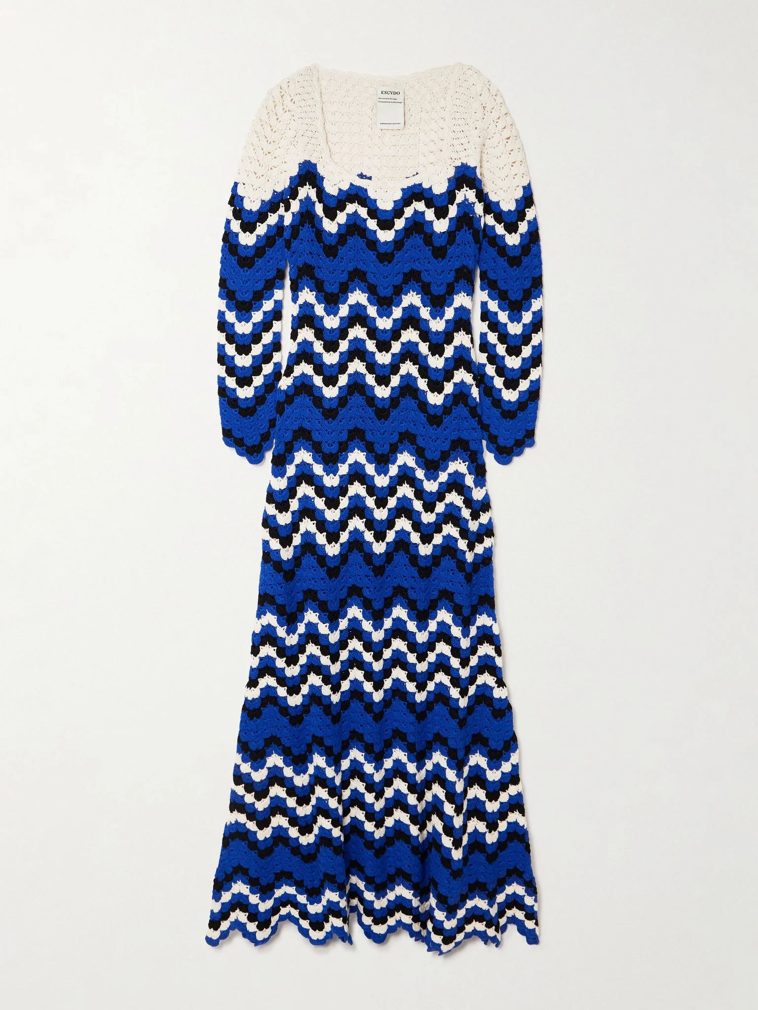 Sumac scalloped crocheted cotton midi dress Multi - 1