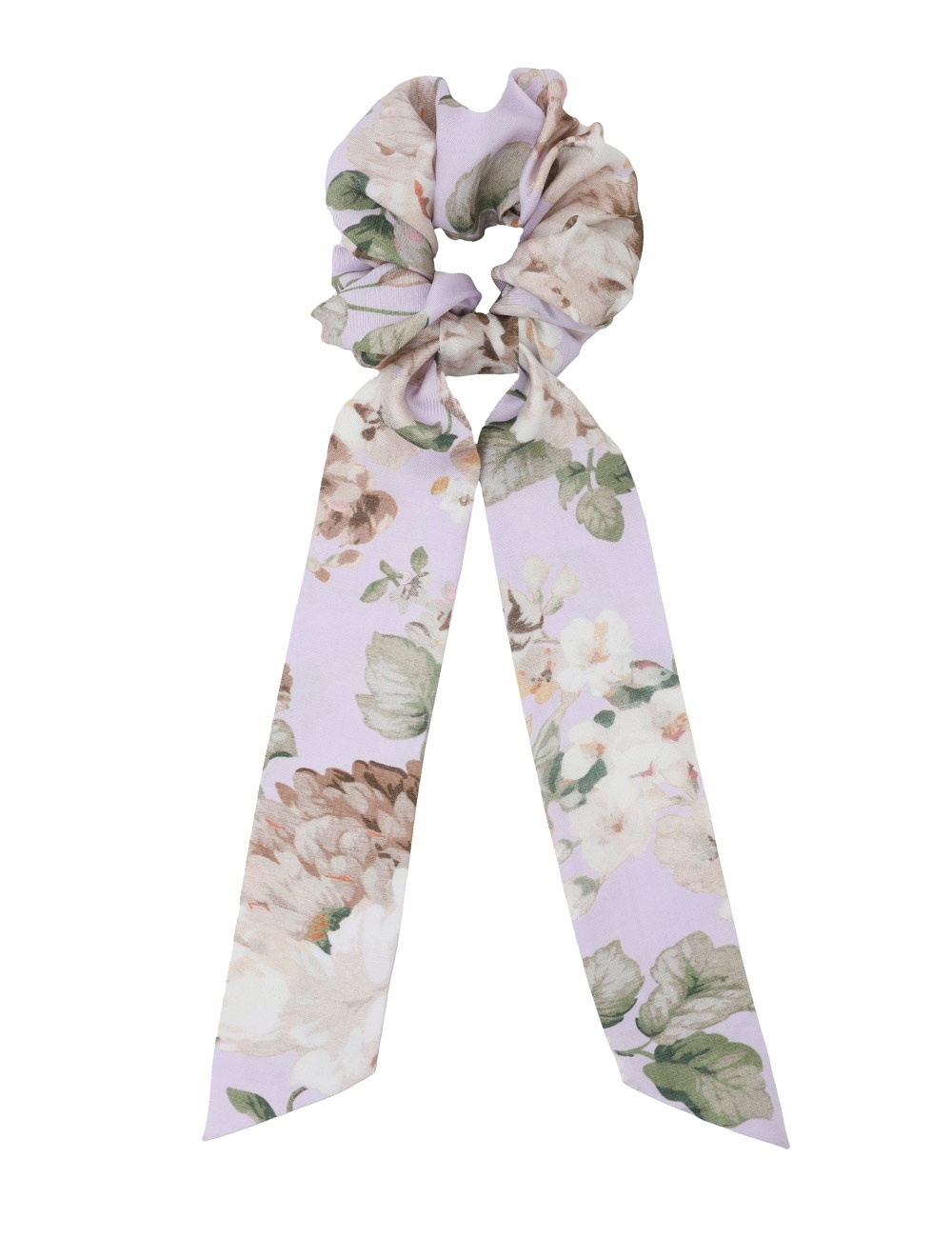 PRINTED SILK SCRUNCHIE - 1