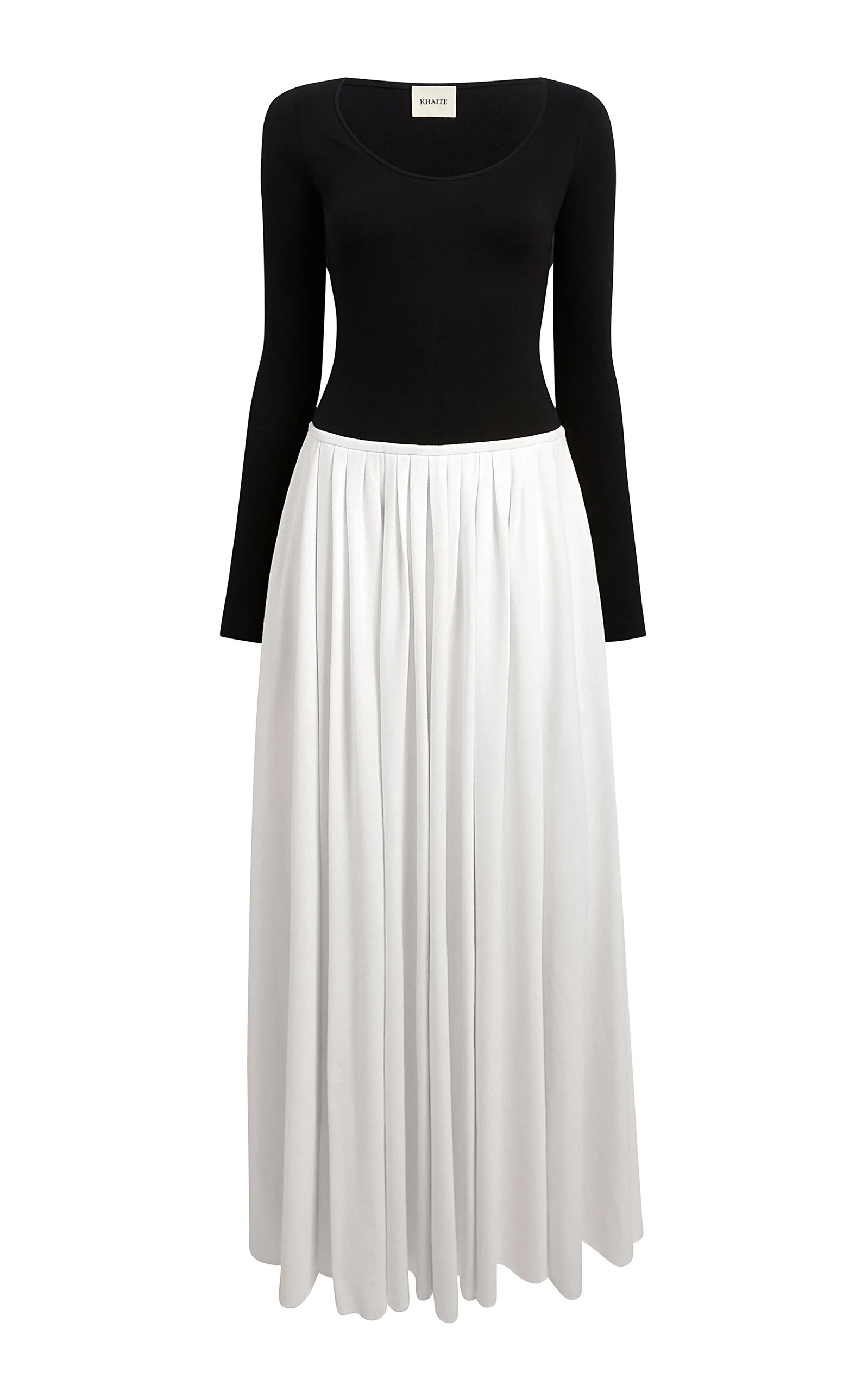 Carlotta Gathered Maxi Dress black/white - 1