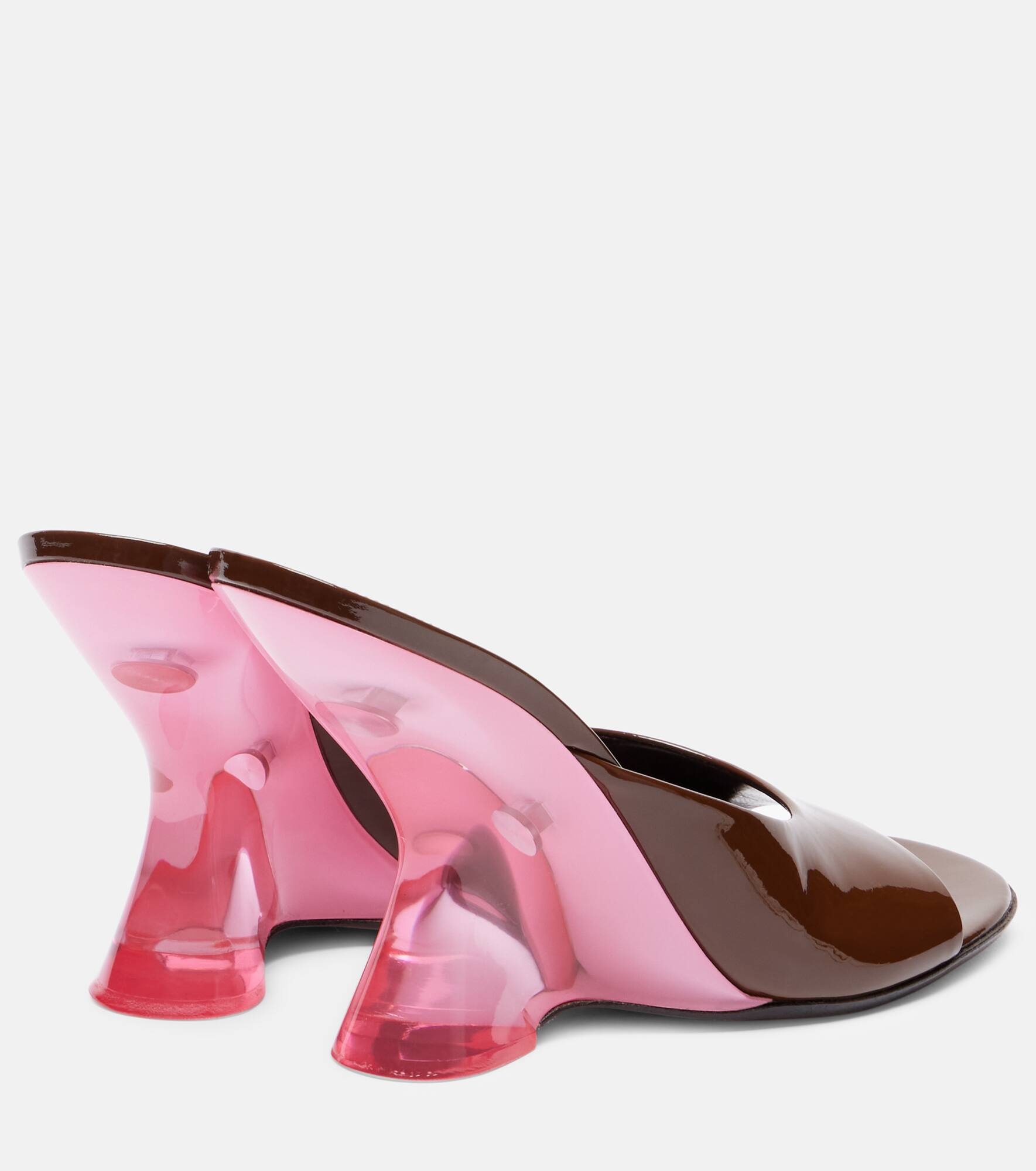 Bulle 105 patent leather mules - 2
