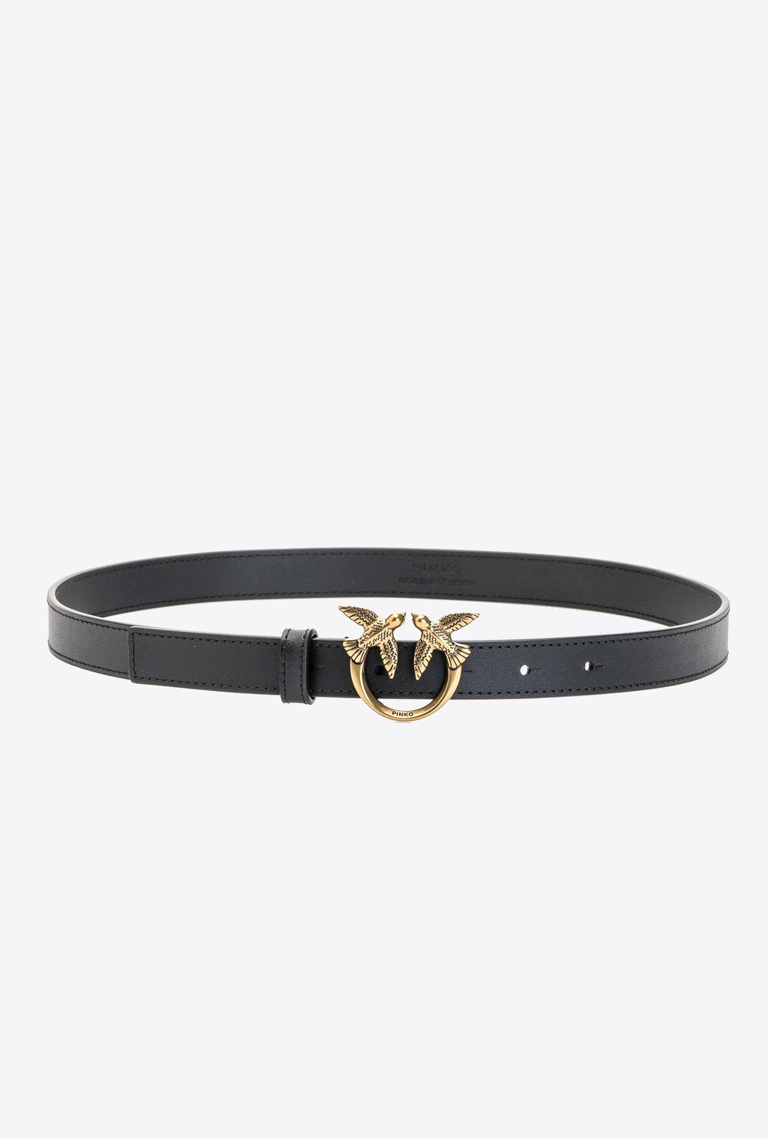 LOVE BIRDS THIN LEATHER BELT - 1