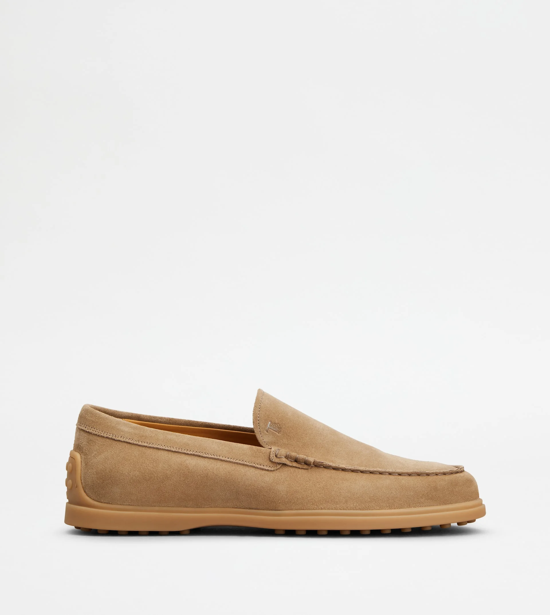 SLIPPER LOAFERS IN SUEDE - BROWN - 1