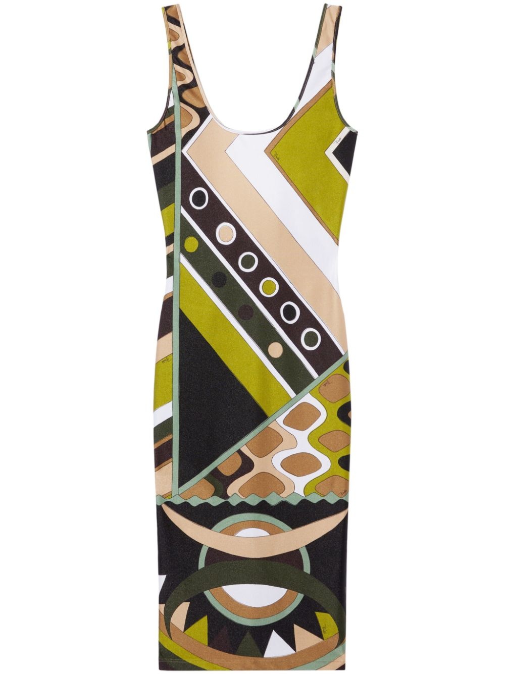Vivara-print midi dress - 1