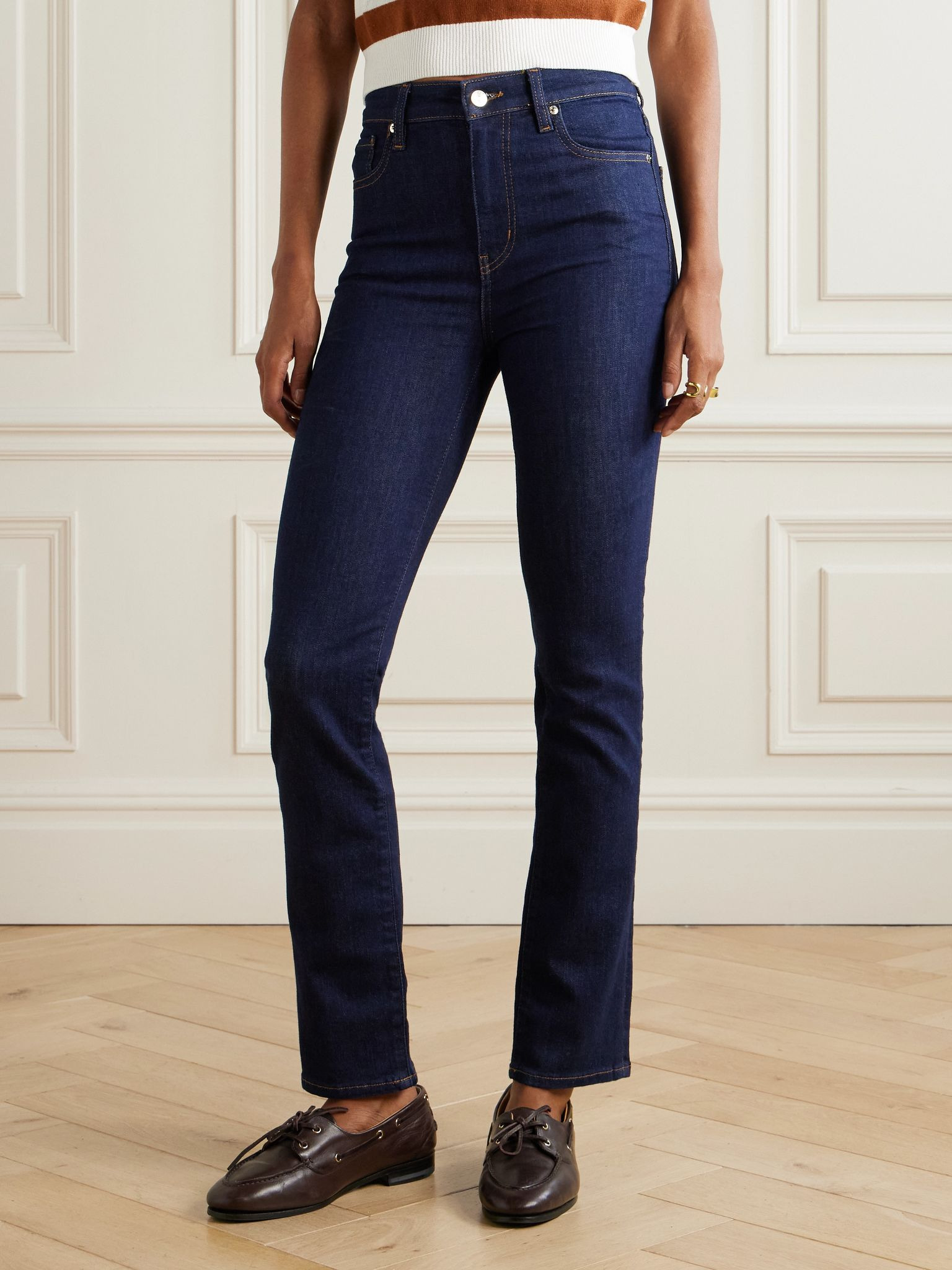 The Pencil high-rise skinny jeans Dark denim - 3