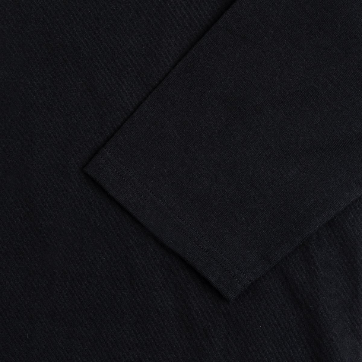 IHTL-2302-BLK 7.5oz Printed Loopwheel Crew Neck Long Sleeved T-Shirt - Black - 10