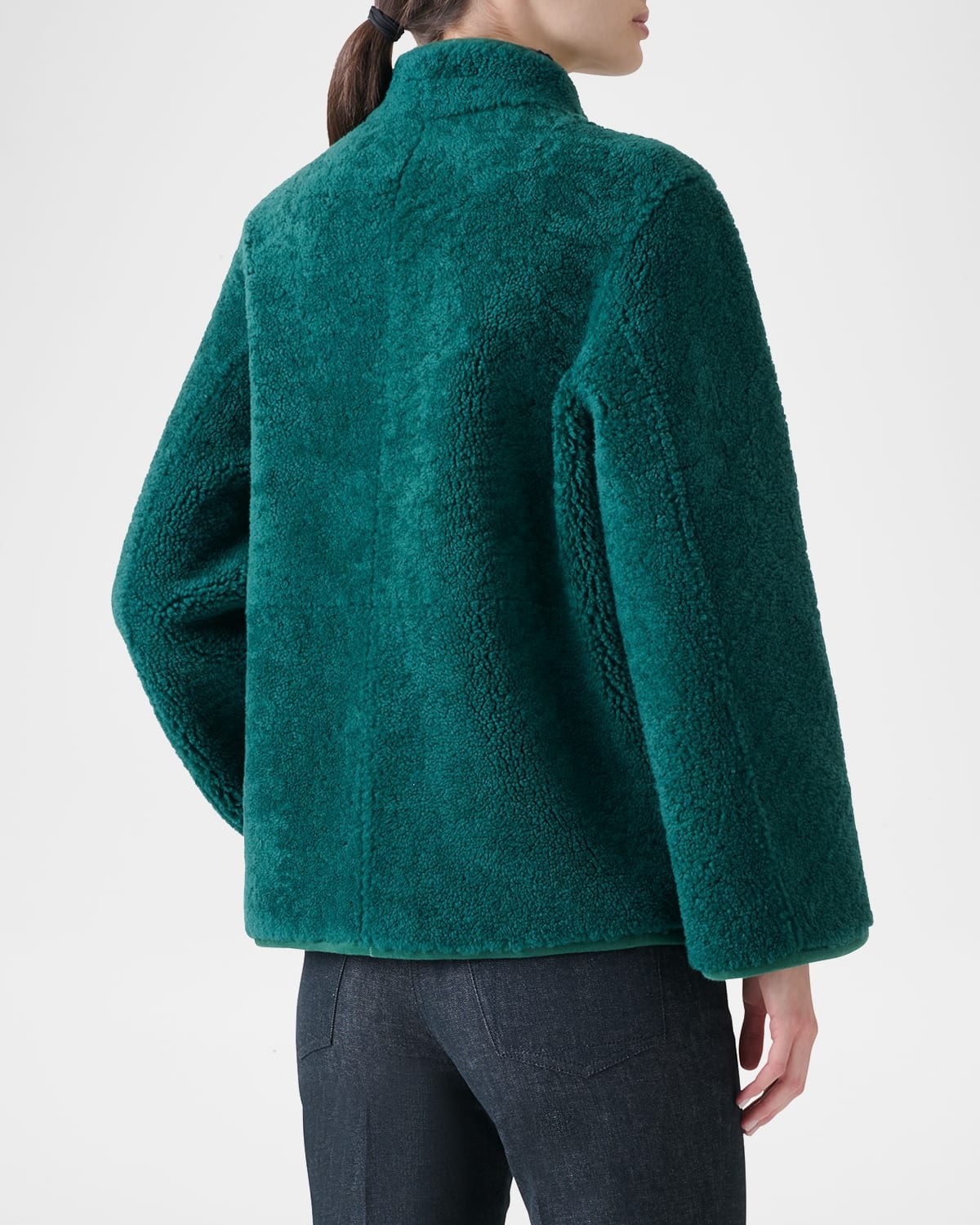 Dru Reversible Shearling and Leather Jacket - 3