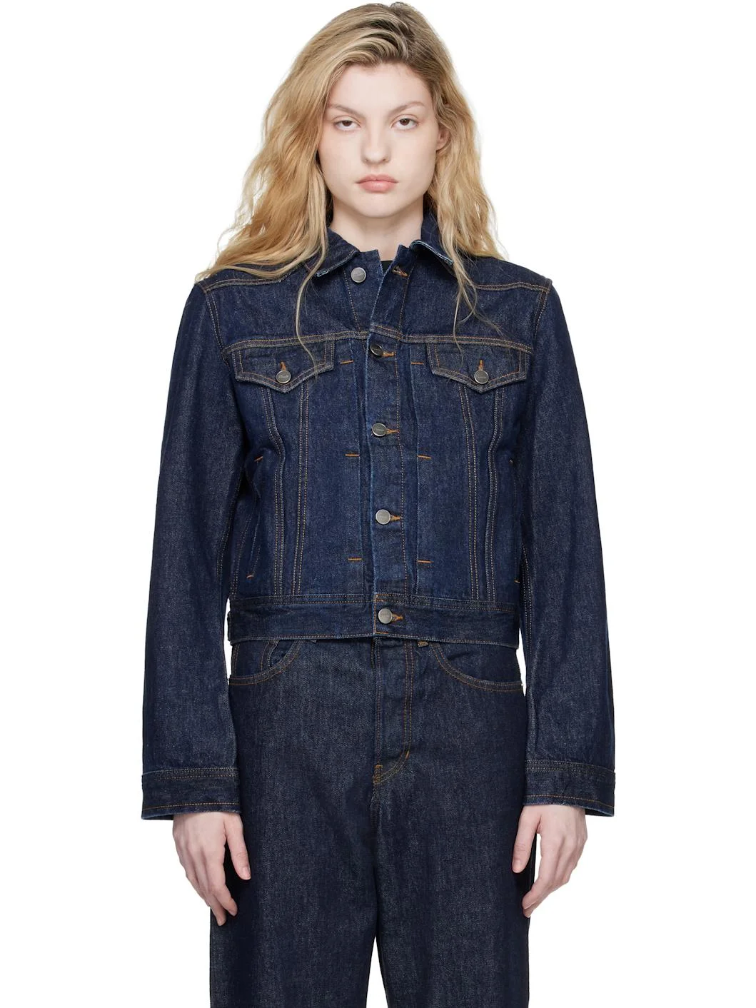 Navy Augustine Denim Jacket - 1