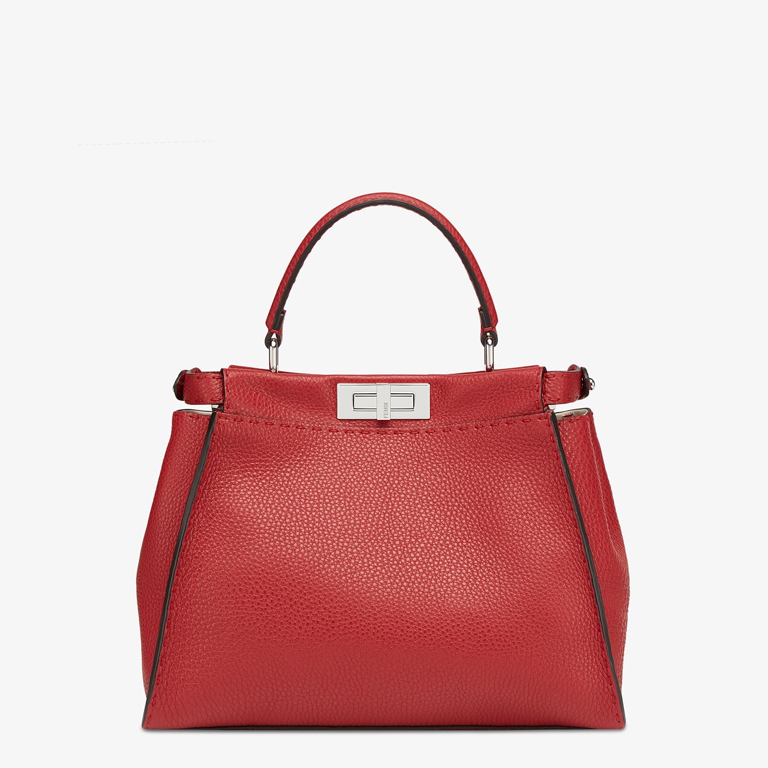 Red leather bag - 3