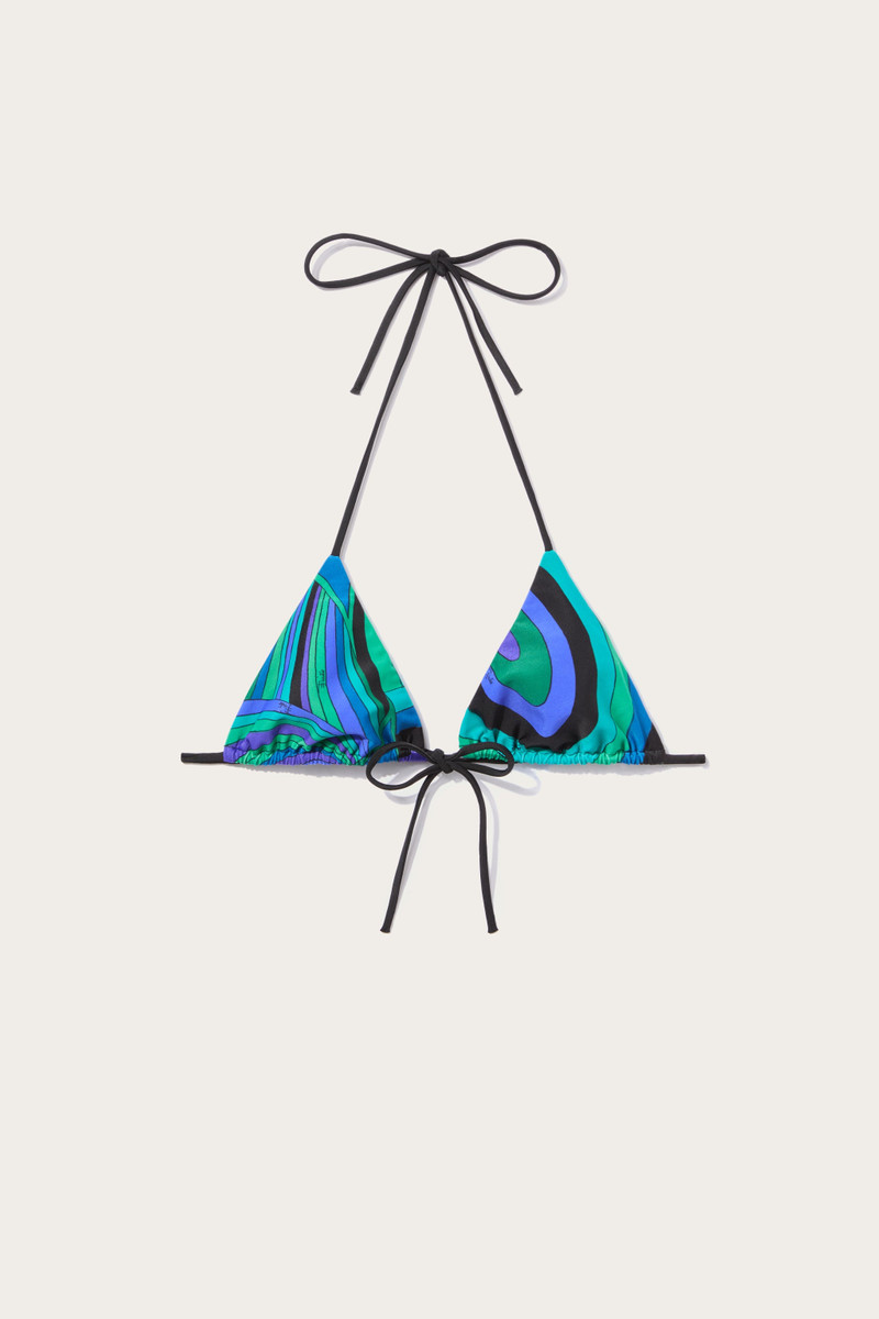 IRIDE PRINT TRIANGLE BIKINI TOP 1