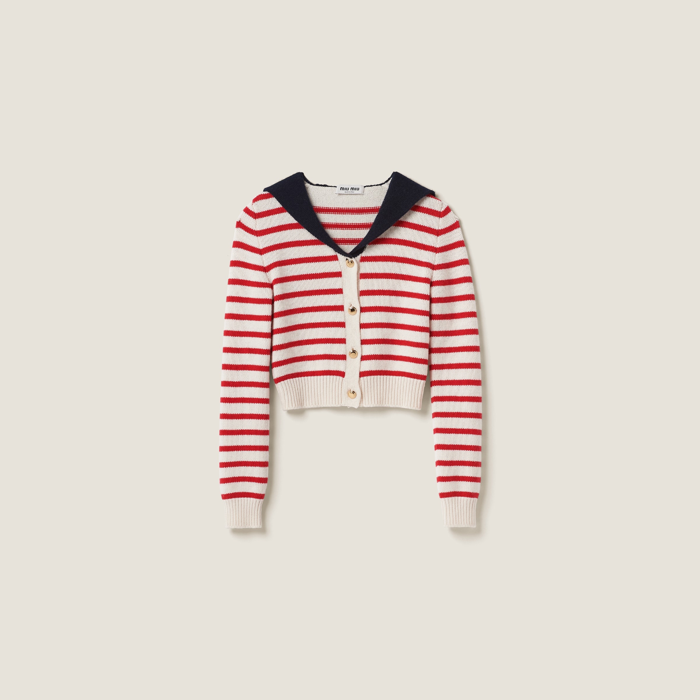Cashmere knit cardigan - 1