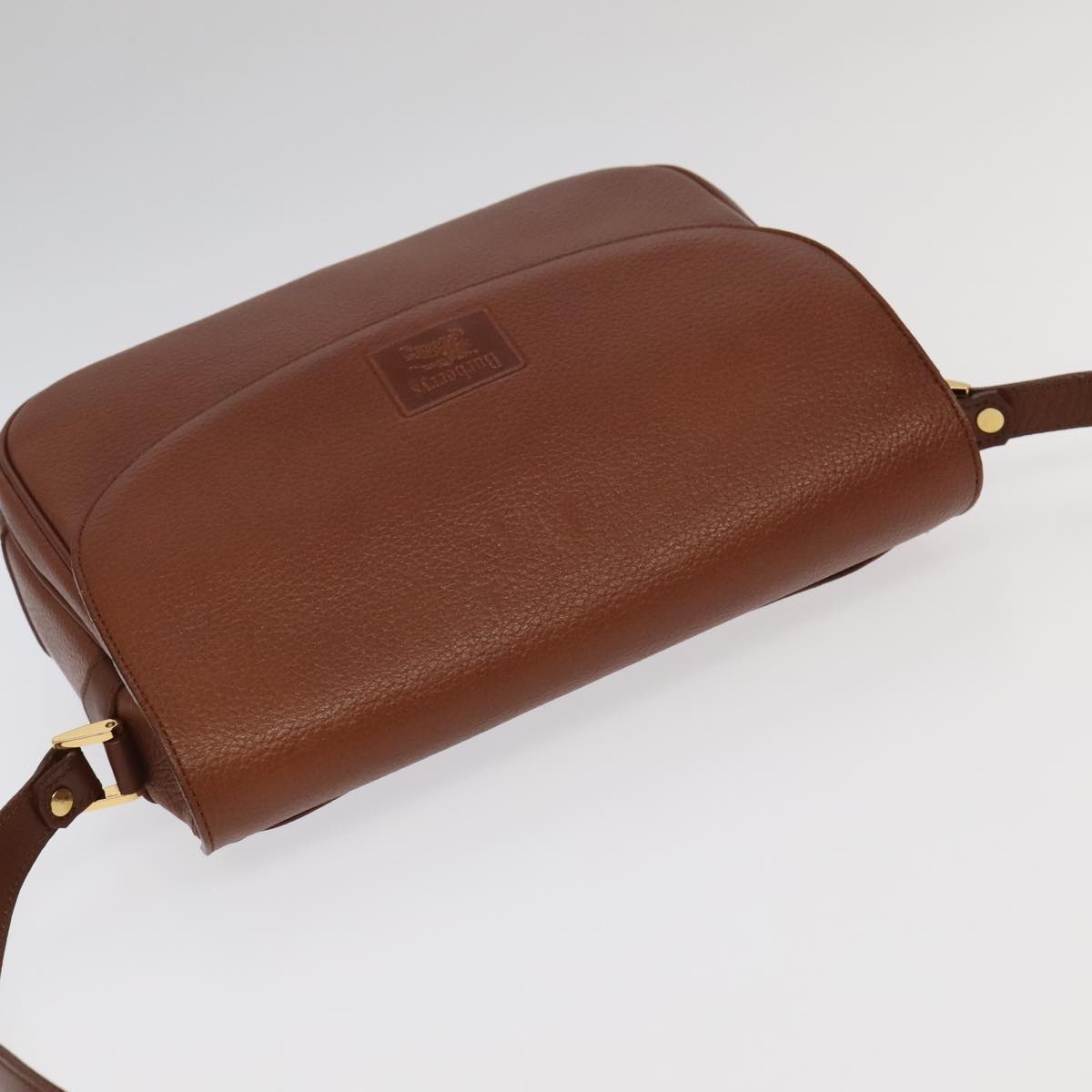 Burberry Shoulder Bag Leather Gold Brown - 6