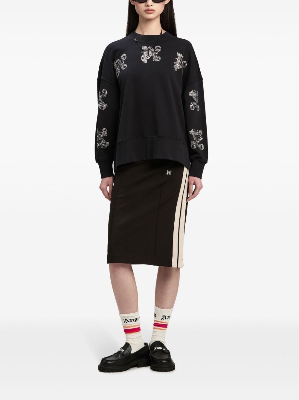 monogram midi skirt - 2