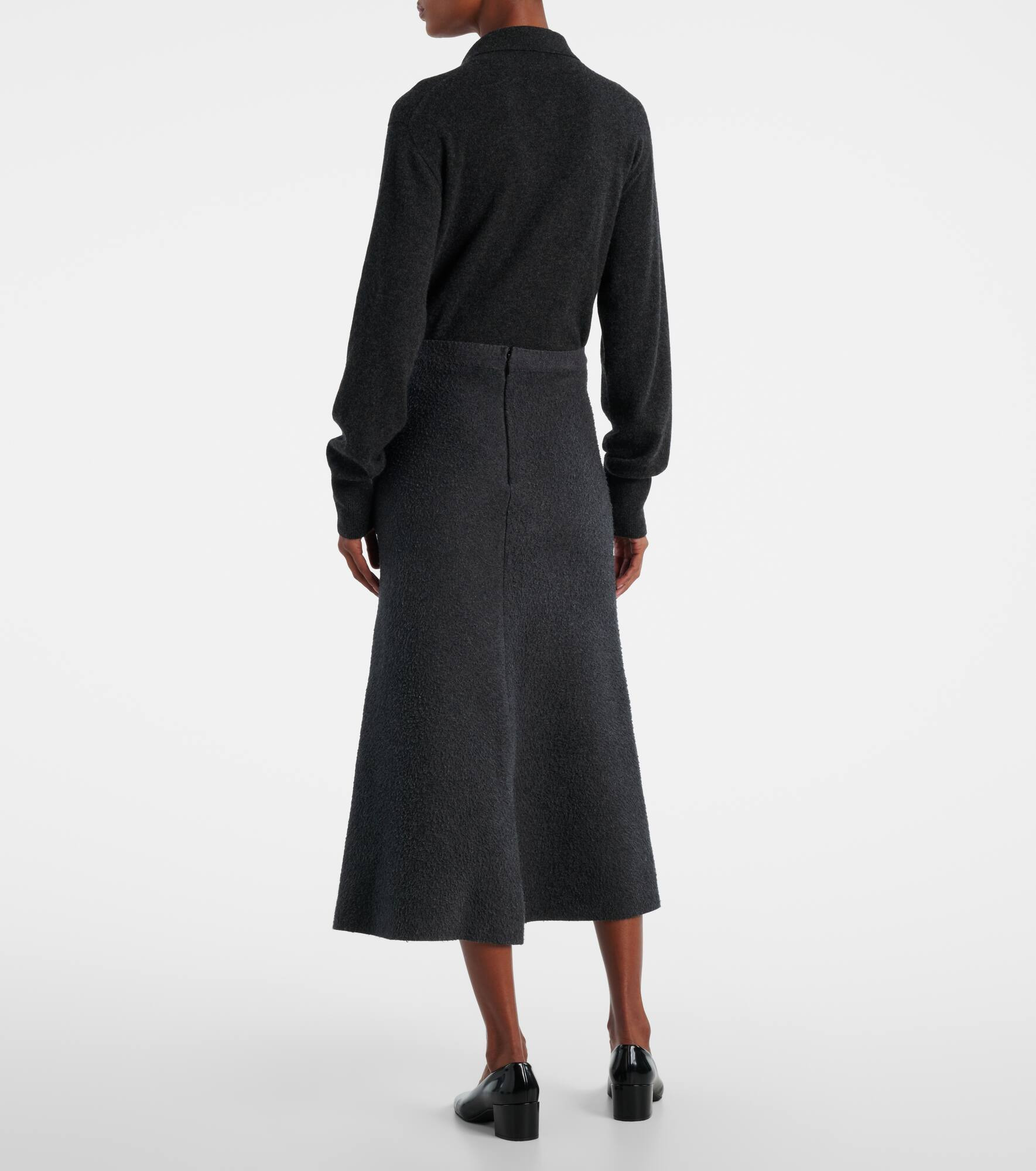 Lian cotton midi skirt - 3