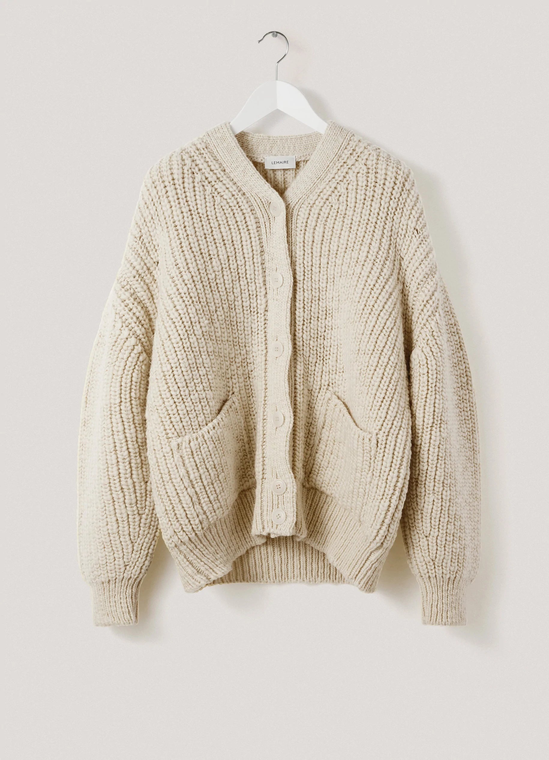 Lemaire CHUNKY CARDIGAN CHUNKY WOOL | lemaire | REVERSIBLE