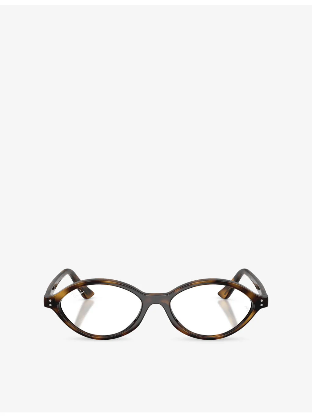 RB7265 Oval-Frame Tortoiseshell Acetate Optical Glasses - 1