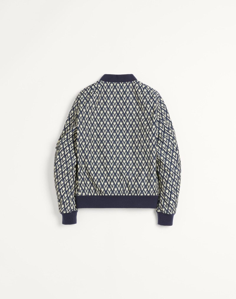 Valentino NYLON BOMBER JACKET WITH TOUTE LA V PRINT outlook