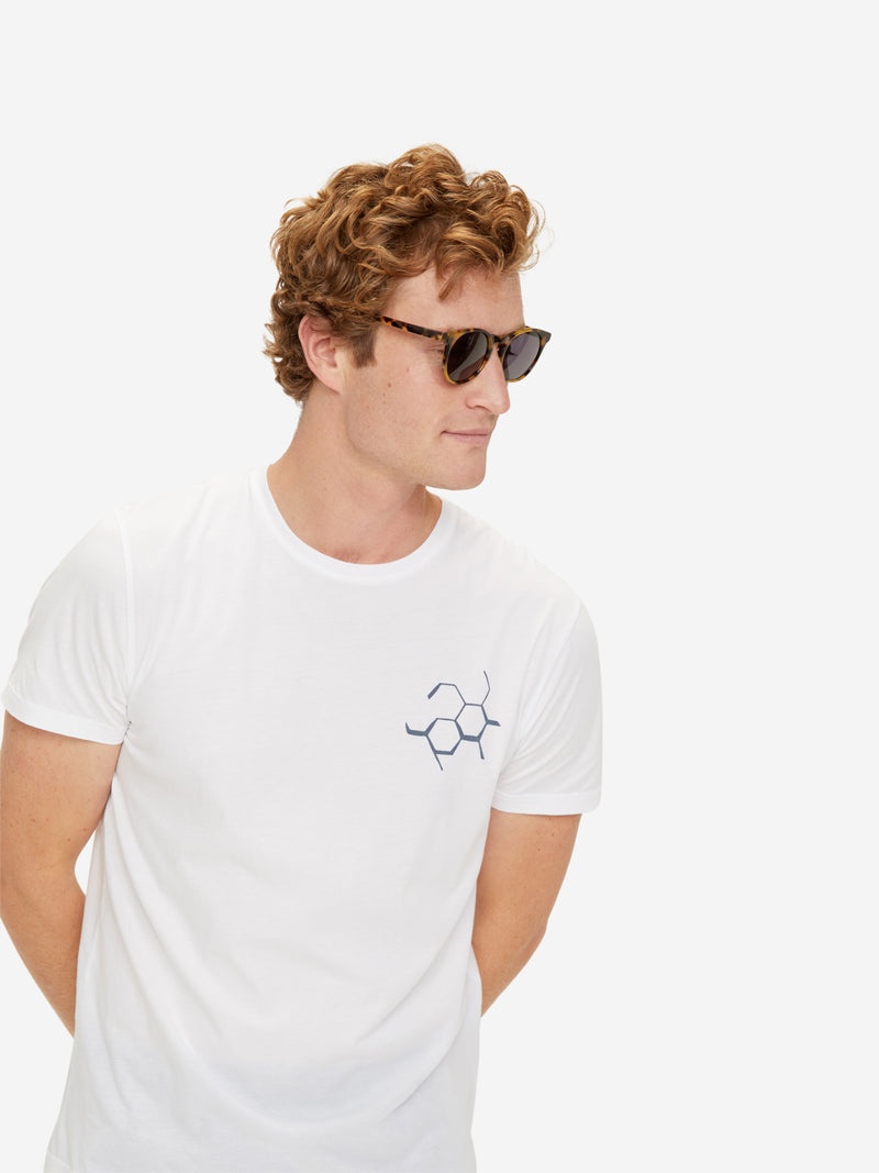 Men's T-Shirt Ripley 8 Pima Cotton Navy - 4