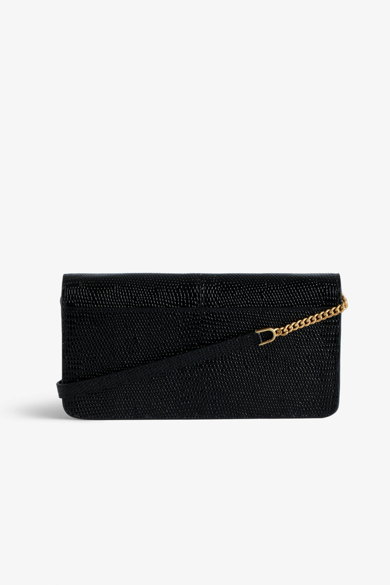Zadig & Voltaire Borderline Embossed Clutch outlook
