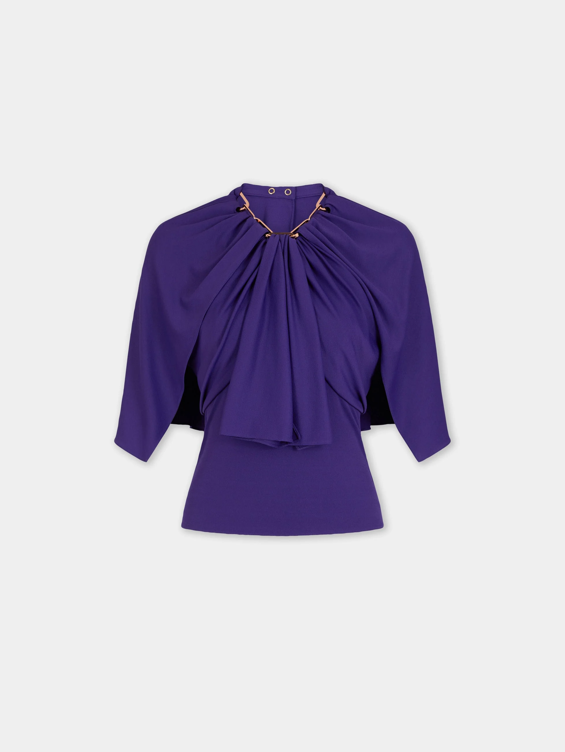 DINH VAN X RABANNE SHORT SLEEVE TOP EMBELLISHED WITH SIGNATURE CHAIN DETAILING - 1