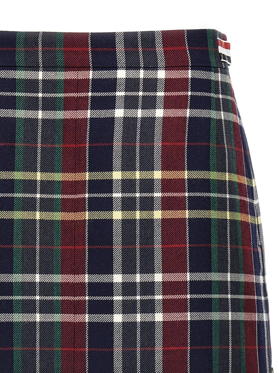 Thom Browne Tartan Twill Skirt - 3