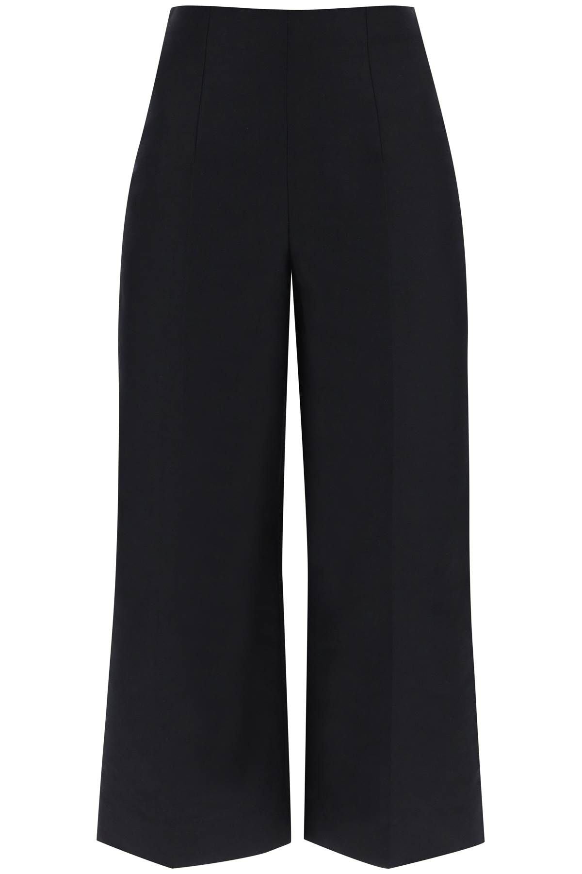 WIDE-LEGGED CROPPED PANTS WITH FLARED - 1