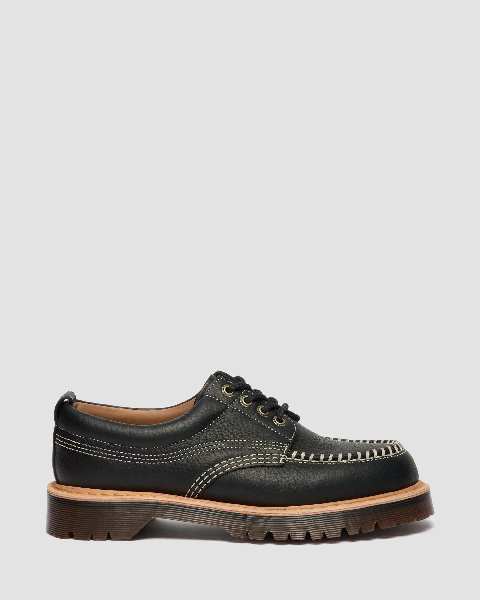 Lowell Wild Grain Leather Moc Toe Shoes - 1