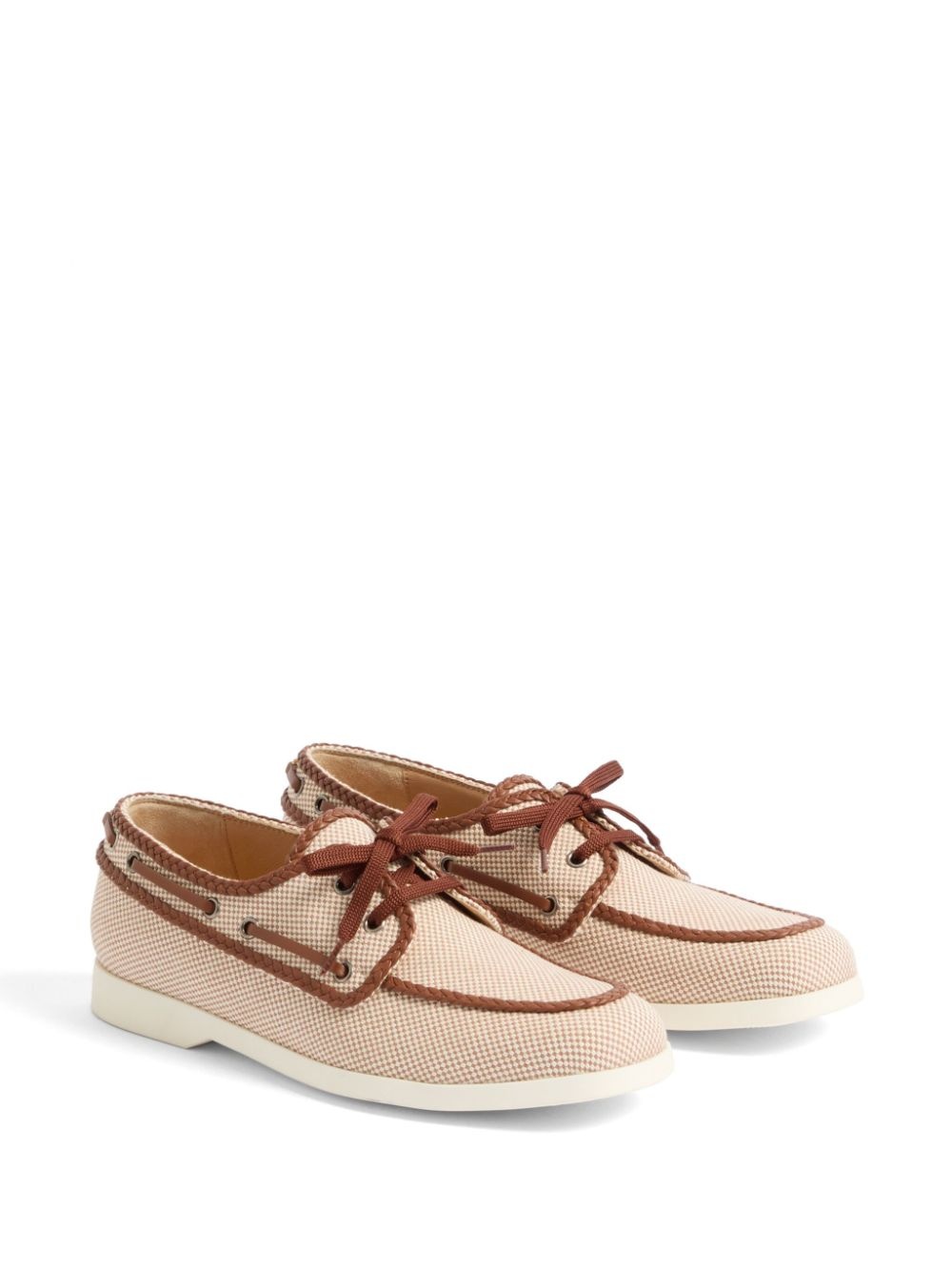 lace-up boat shoes - 2
