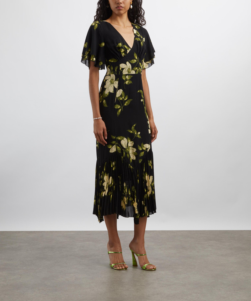 Reformation Salvia Mood For Love Midi Dress outlook