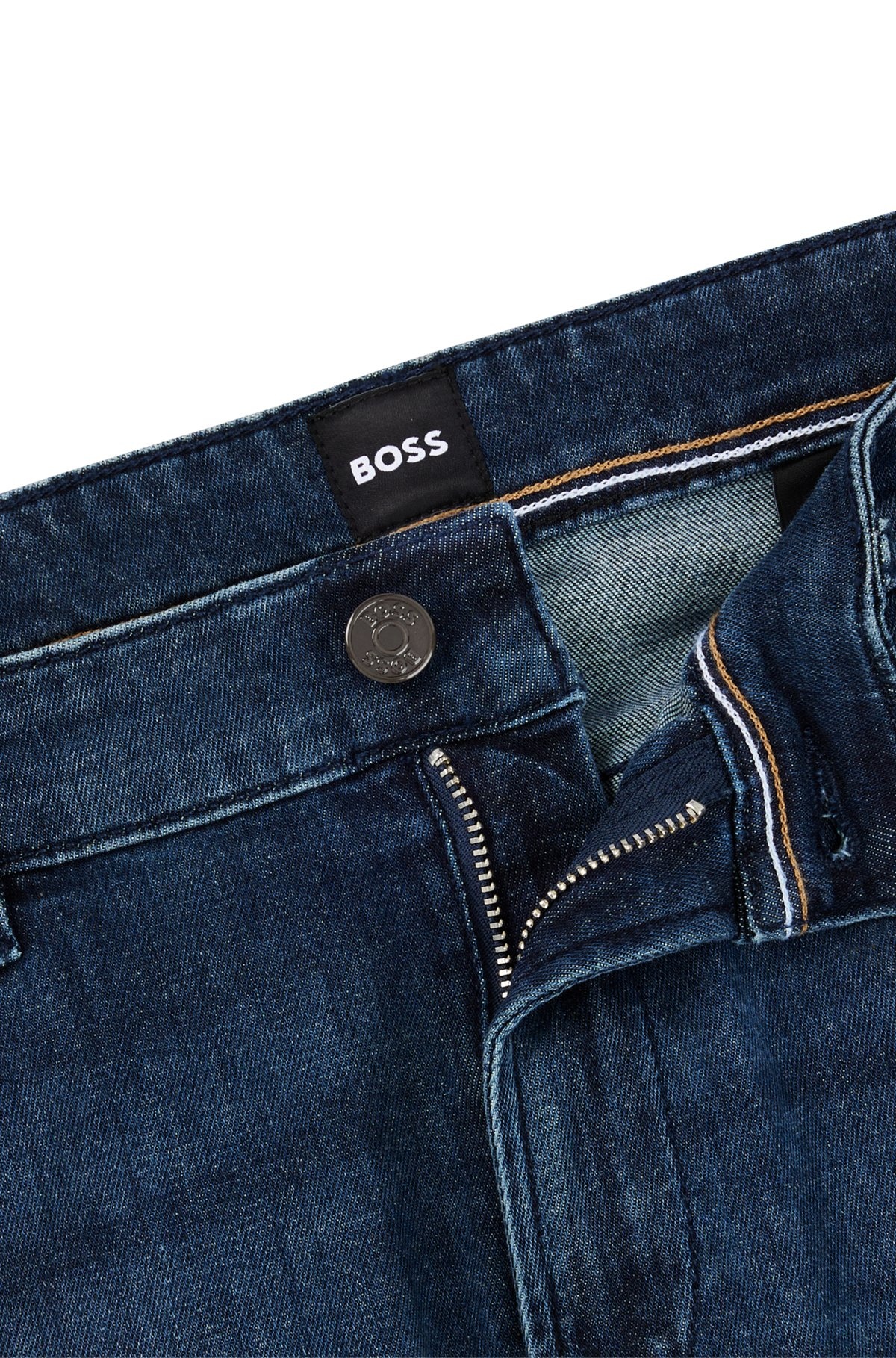 SLIM-FIT JEANS IN BLUE COMFORT-STRETCH DENIM - 6