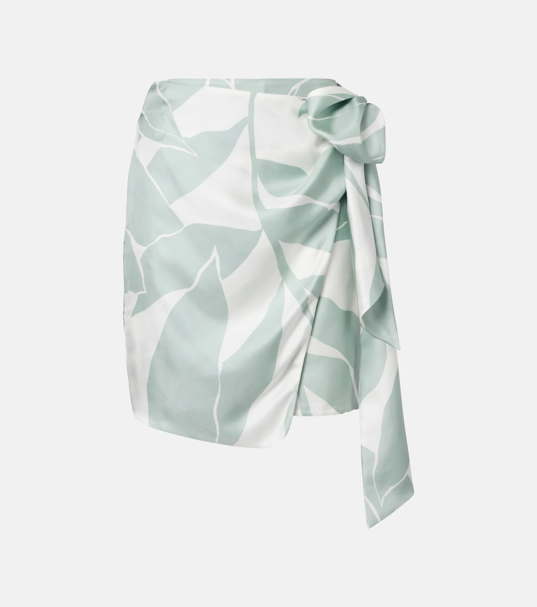 Strano printed silk twill miniskirt - 1