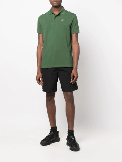 Barbour embroidered-logo short-sleeved polo shirt outlook