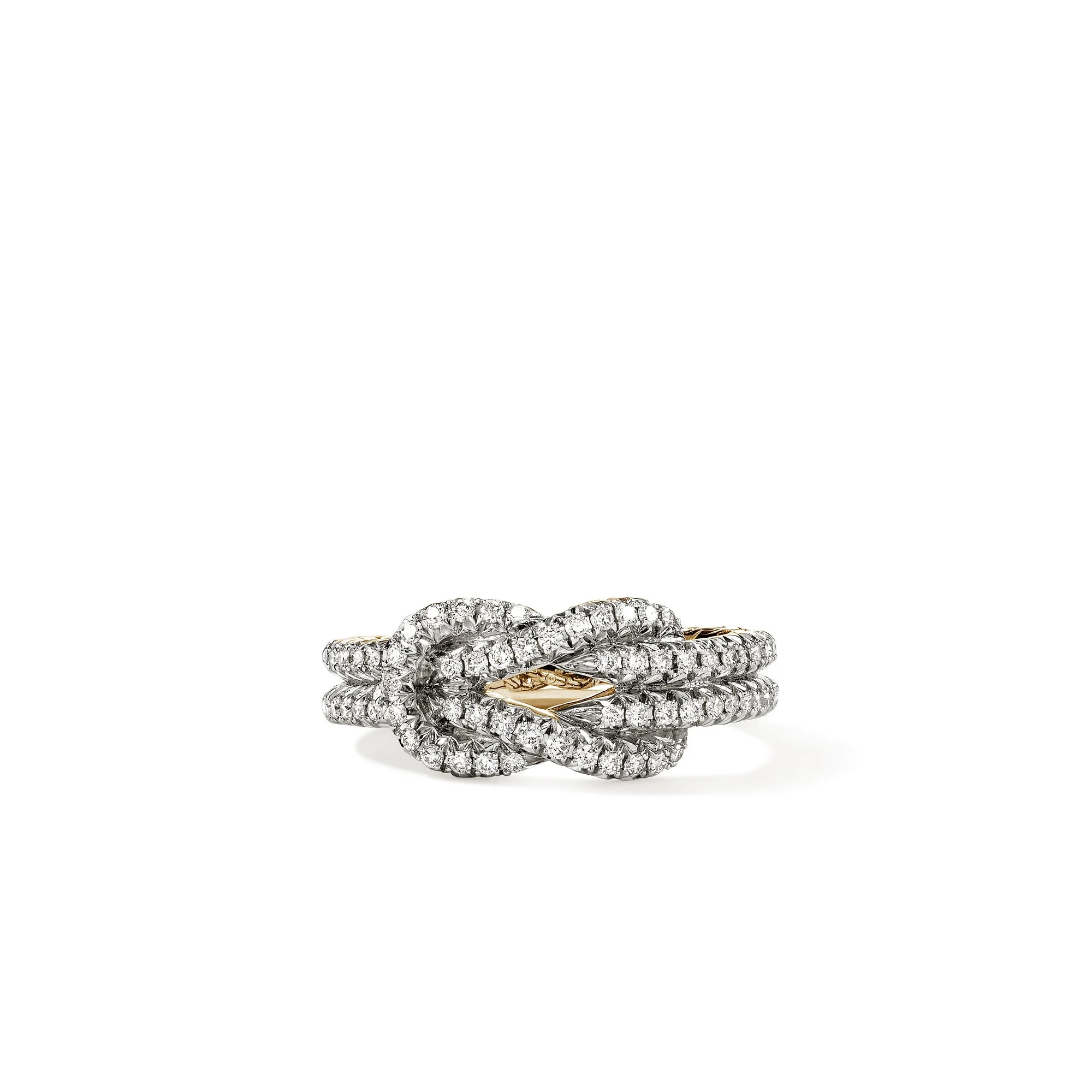 Love Knot Ring, Gold, Diamonds - 1