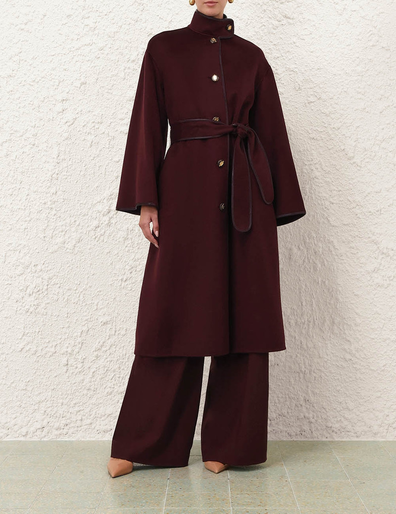 Zimmermann LUNA WOOL WRAP COAT outlook
