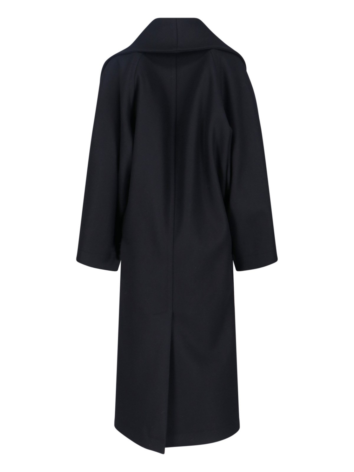 DOUBLE-BREASTED WOOL COAT - 2
