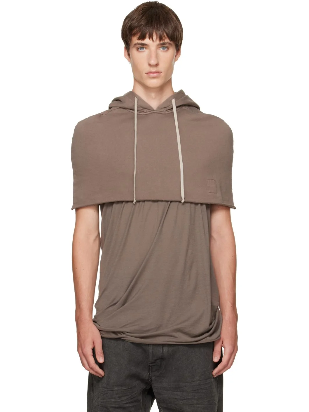 Taupe Tower Hood Shrug - 1