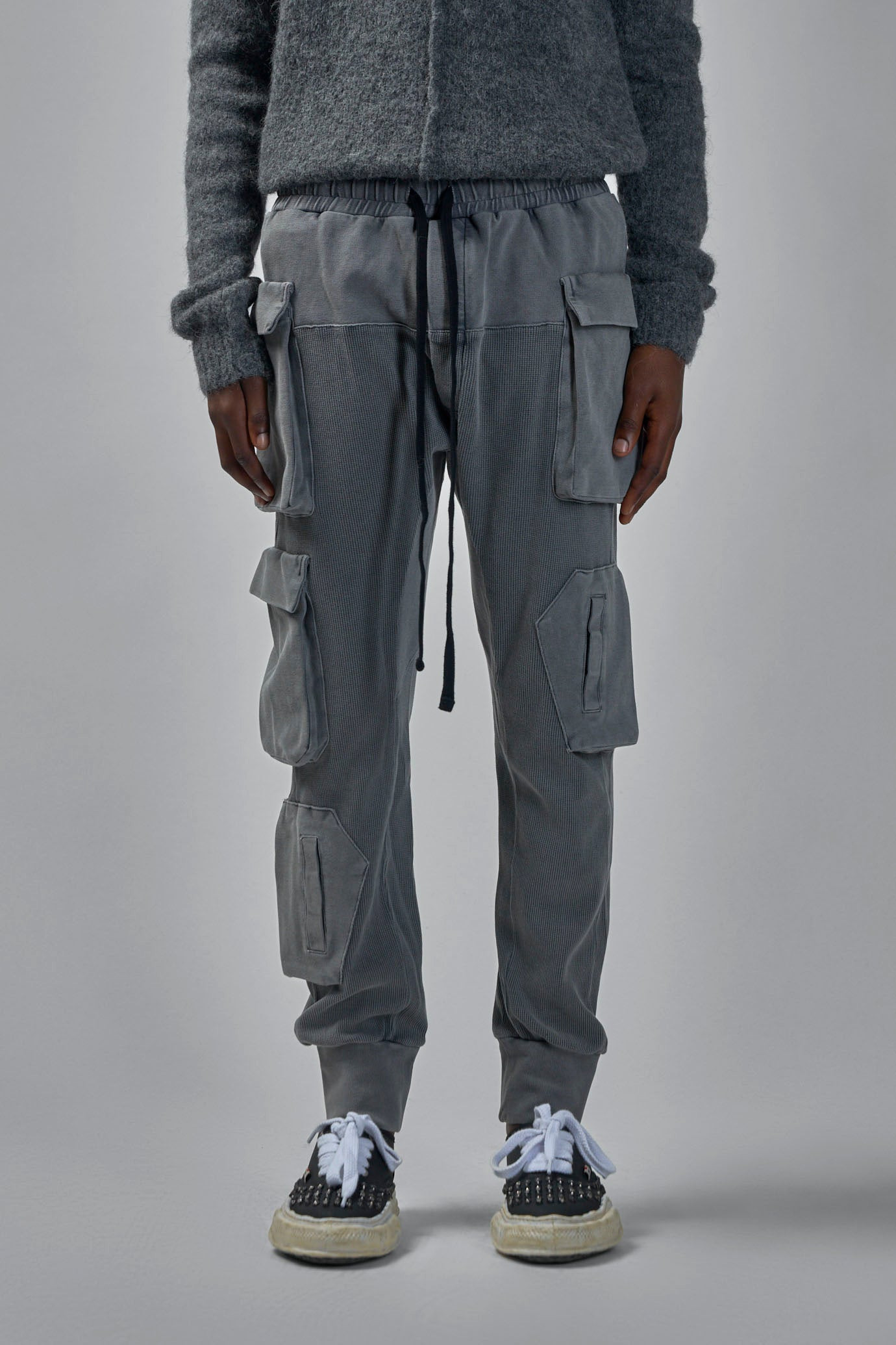 Mixed Cotton Slim Fit Cargo Trousers - 3