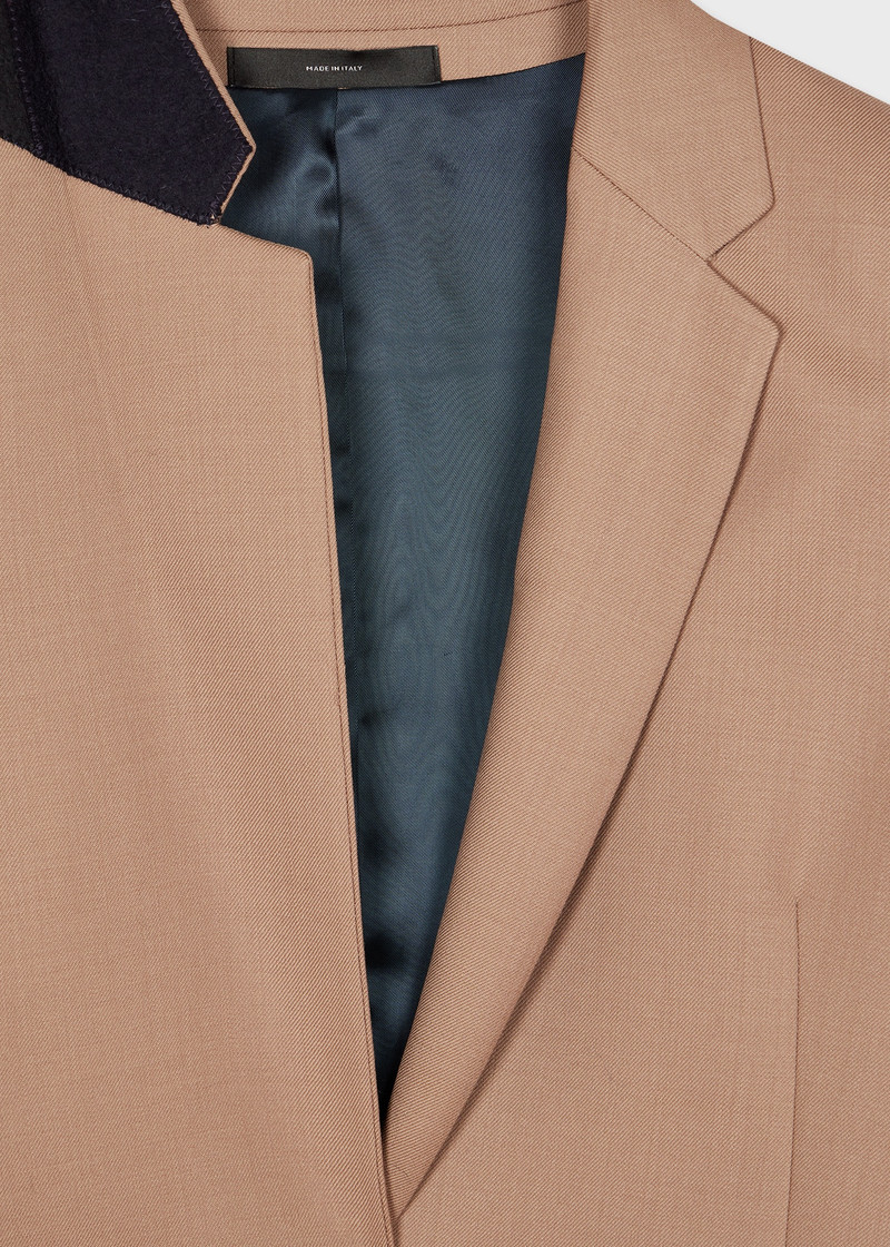 Paul Smith A Suit To Travel In - Women's Taupe Wool Travel Blazer outlook