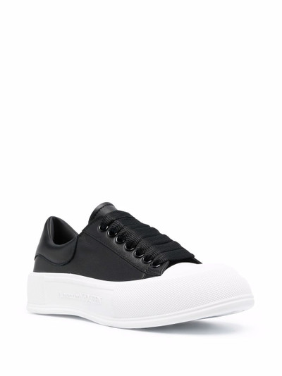 Alexander McQueen logo-print low-top sneakers outlook